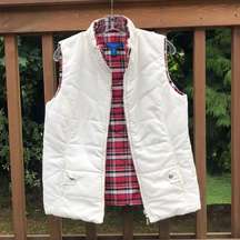 Karen Scott Sport Reversible plaid vest.  Size S.