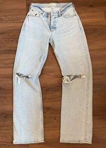 Abercrombie curve love low waist baggy jeans - worn ONCE