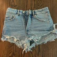 High Rise Jean Shorts