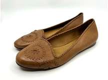 Jack Rogers Navajo Brown Leather Flats Women's 11 US