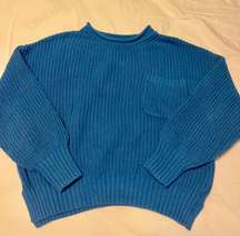 Blue Chunky Sweater