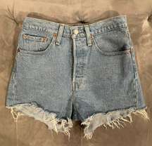 Levi 501 Light Wash Shorts