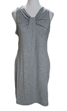 Heather Gray Sleeveless Knot Front Above the Knee Dress Size Small