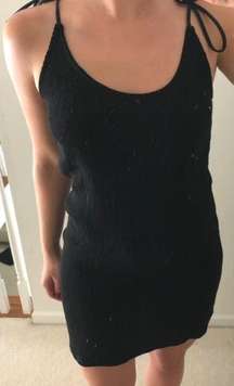 Black Tie shoulder Dress