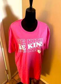 Be Kind retro style Graphic T-shirt, size 3x , pink by Whipi Co