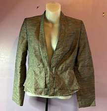 Kasper Gray/Black Variegated Matte Short Jacket Size 2 Petite (288)