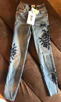 Floral Skinny Jeans