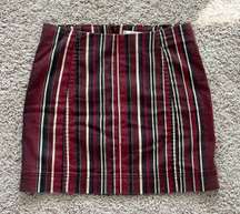 Striped Mini Skirt