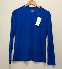 Core365 by North End Long Sleeve Round Neck Tee Blue - Medium