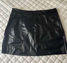 Leather Mini Skirt