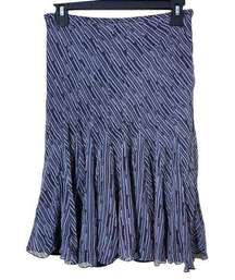Alfani A-Line Geometric Silk Skirt Size 2 Petite