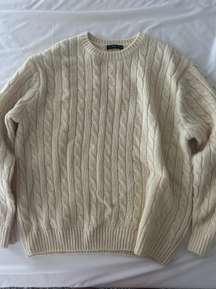cream cable knit  sweater