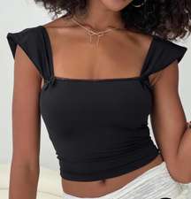 Black Crop Top