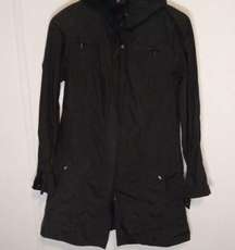 Cole Haan rain coat black size small women