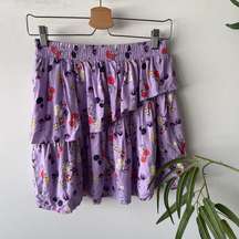 Crazy 8 Juniors Purple Lilac Floral Boho Indie Skirt