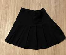 Pleated Black Skirt
