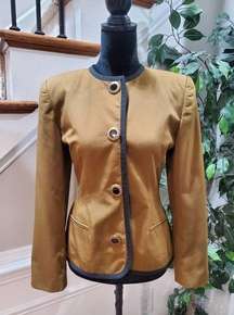 VTG Oleg Cassini Women Polyester Single Breasted Long Sleeve Casual Jacket 8