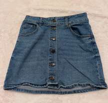 jean skirt