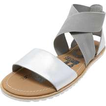 White and Silver Sandals