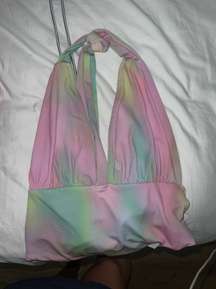 Rainbow Halter Crop Top