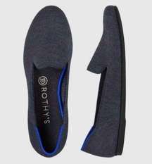 Rothy’s The Loafer in Navy Heather Blue Slip-on Flat Rounded Toe Womens Size 9