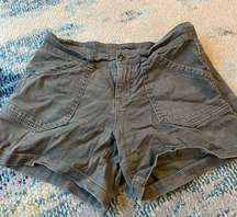 Olive green cargo shorts