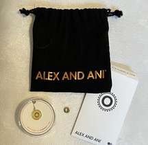 Alex and Ani - Set of 2 Necklace Charms - letter “O”