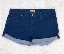 dark wash jean shorts 32