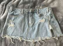 Mini Jean Skirt