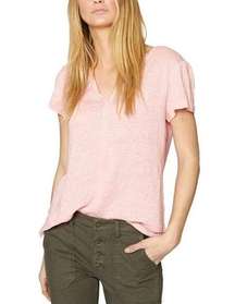 Sanctuary Clothing Womens Burnout Basic T-Shirt Pink Medium