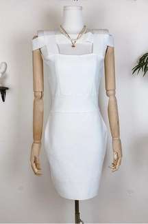 Elliatt Monumental Mini Dress in Ivory