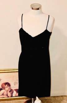 Vintage 90’s Fashion Bug Y2K Little Black Dress grunge dress  goth dress Medium