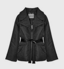 NYLON BELTED BLAZER JACKET