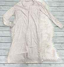 LOFT Cream Open Tunic Cardigan