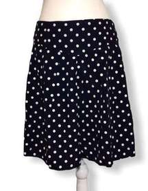 Dark Navy Blue White Polka Dot Culottes Shorts Iz