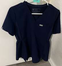 Navy Octavia Maternity Scrub Top