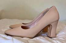 BUEUPU Nude Pointed Heels 3”