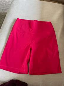 7” Biker Shorts Red/pink