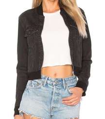 J Brand Harlow Bomber Jacket in Double Cross