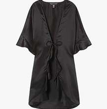 VS Black Satin Love Robe