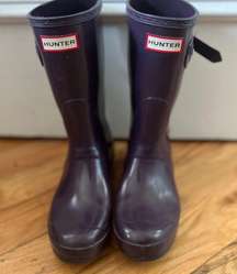 Dark Purple Rain Boots