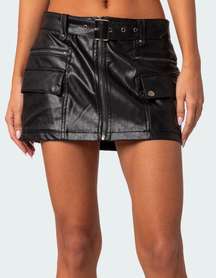 leather skirt