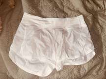 4” Speed Up White Shorts