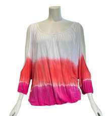 VINTAGE Havana Tie Dye Ombre Cole Shoulder Top Women’s Size Small Shirt