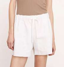 Vince Tie Front Hemp Pull On Shorts White XL