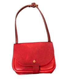 Orox Leather Co Merces Petite Red Leather Shoulder Bag