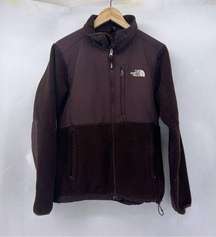 North face Women’s medium brown fleece and nylon jacket