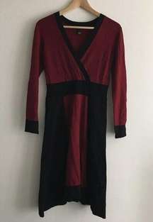 3/$15 ALFANI Long Sleeve Faux Wrap‎ Knit Midi Dress
