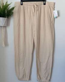 NWT Abound Cream High Waisted Joggers