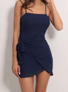 Navy Wrap Dress